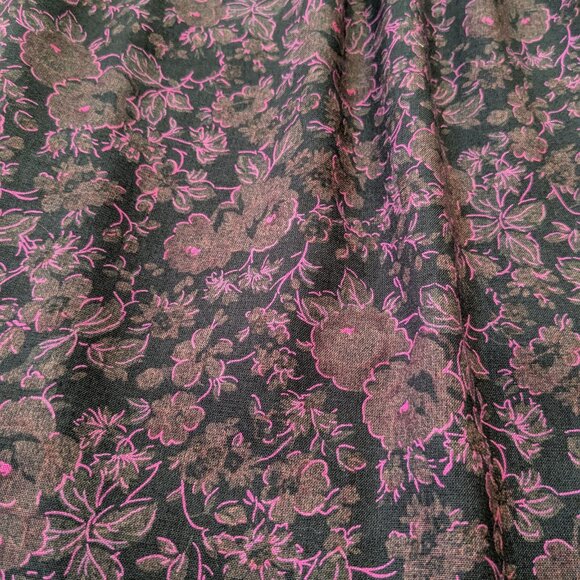 Hand Crafted Purple Floral Midi Skirt and Blouse Set - Picture 12 of 12